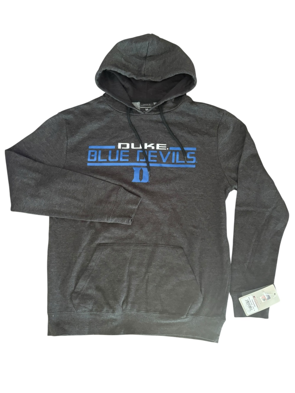 Colosseum Duke Blue Devils Hoodie Mens Medium Gray Paradies NWT
